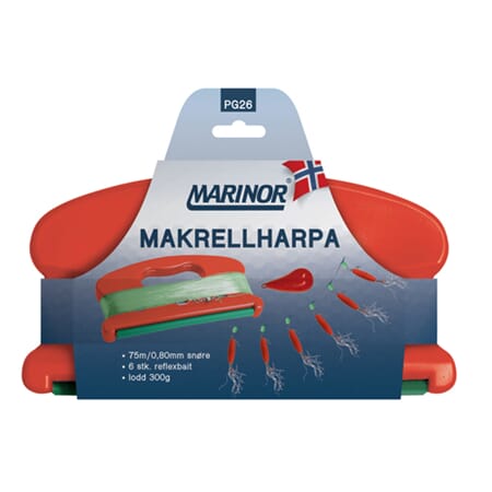 Fiskesnøre makrellharpa gummimakk 300g lodd