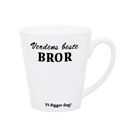 Kopp Verdens beste bror latte