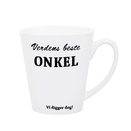 Kopp Verdens beste onkel latte