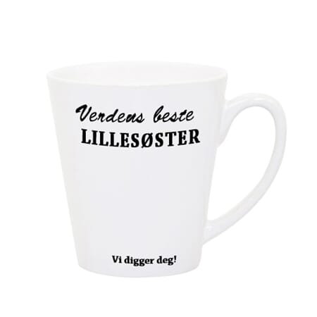 Kopp Verdens beste lillesøster latte