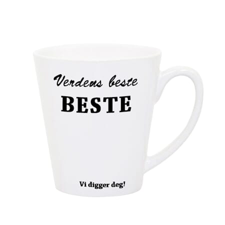 Kopp Verdens beste Beste latte