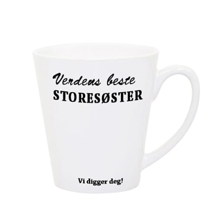 Kopp Verdens beste storesøster latte