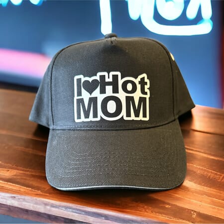 Caps i.love.mom sort/grå